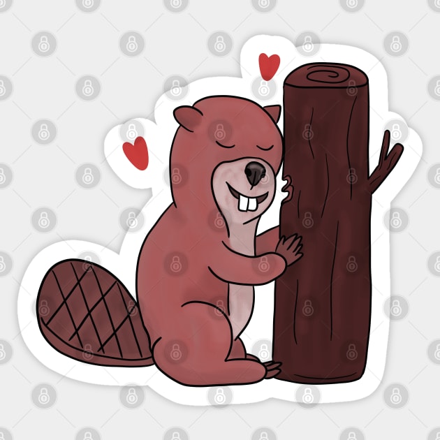 Beaver Sticker by Antiope